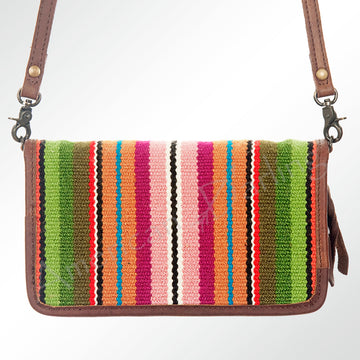 American Darling Organiser Saddle Blanket Genuine Leather Women Bag Western Handbag Purse